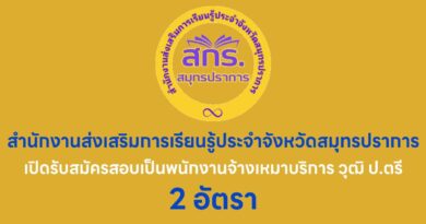 สำนักงานส่งเสริมการเรียนรุ้ประจำจังหวัดสมุทรปราการ