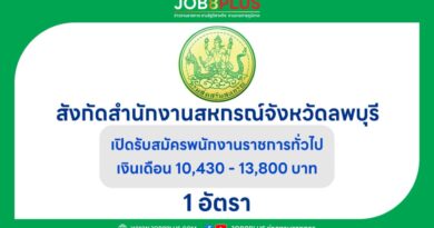 สังกัดสำนักงานสหกรณ์จังหวัดลพบุรี