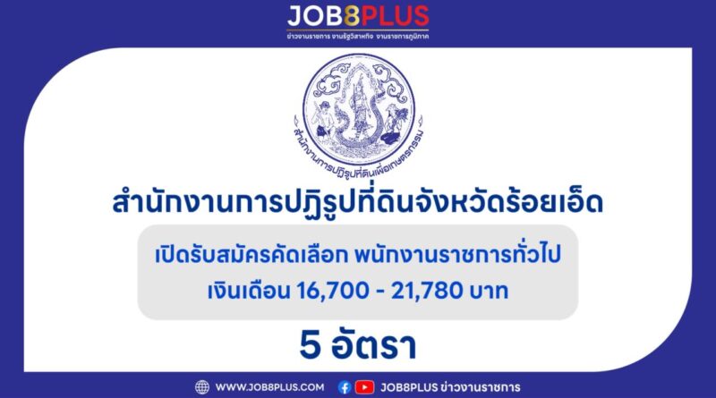 สํานักงานการปฏิรูปที่ดินจังหวัดร้อยเอ็ด
